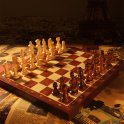 Jeu d'échecs en bois pliant
