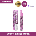 Starter Kit 800 Puffs 9mg - Wpuff 2.0 by Liquideo